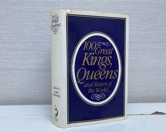 Vintage Book 100 Great Kings Queens and Rulers of the World - Etsy