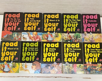 Libri rilegati Ladybird Read it Yourself, anni &#39;70 - &#39;90 - Serie 777 - Venduti separatamente