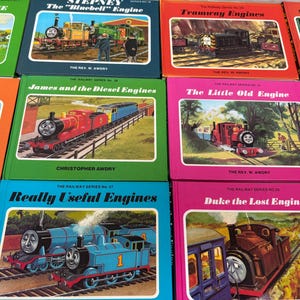 Vintage jaren 1970/80 The Railway-serie Thomas The Tank Engine Hardcoverboeken Rev W Awdry en Chris Awdry Kaye and Ward - apart verkocht