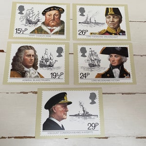 Royal Mail Stamp Postcards - Maritime Heritage 16 giugno 1982