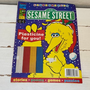 Vintage 1987 Golden Sesame Street Ernie's Book of Animals Big