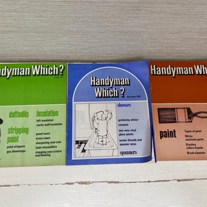 Three Handyman Which Vintage Magazines 1970s