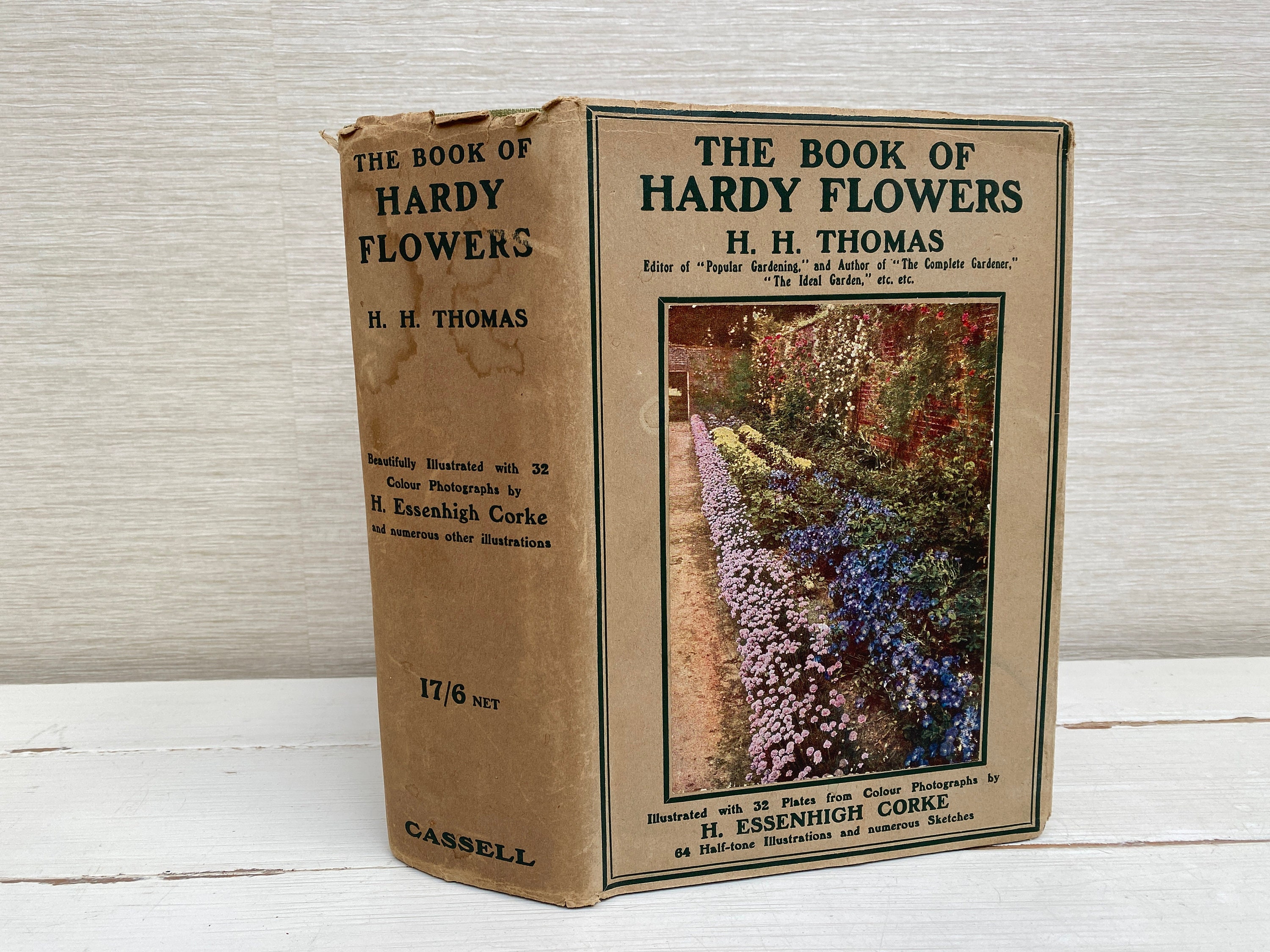 H H Thomas 著「The Book of Hardy Flowers」アンティーク ハード