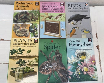 Ladybird Vintage hardback boeken - Natural History - Serie 651 - jaren 19760/'70 - Individueel verkocht