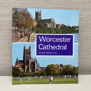Worcester Kathedrale 1960/70er Jahre Reiseführer