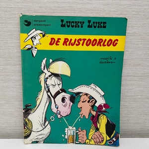 Lucky Luke De Rijstoorlog by Morris & Goscinny 1972 Paperback Comic Book in Dutch