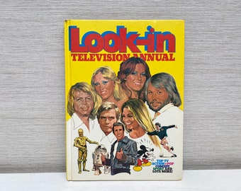 Look-In Television Annual Vintage Hardback Book 1972 - TV Pop Music Sport