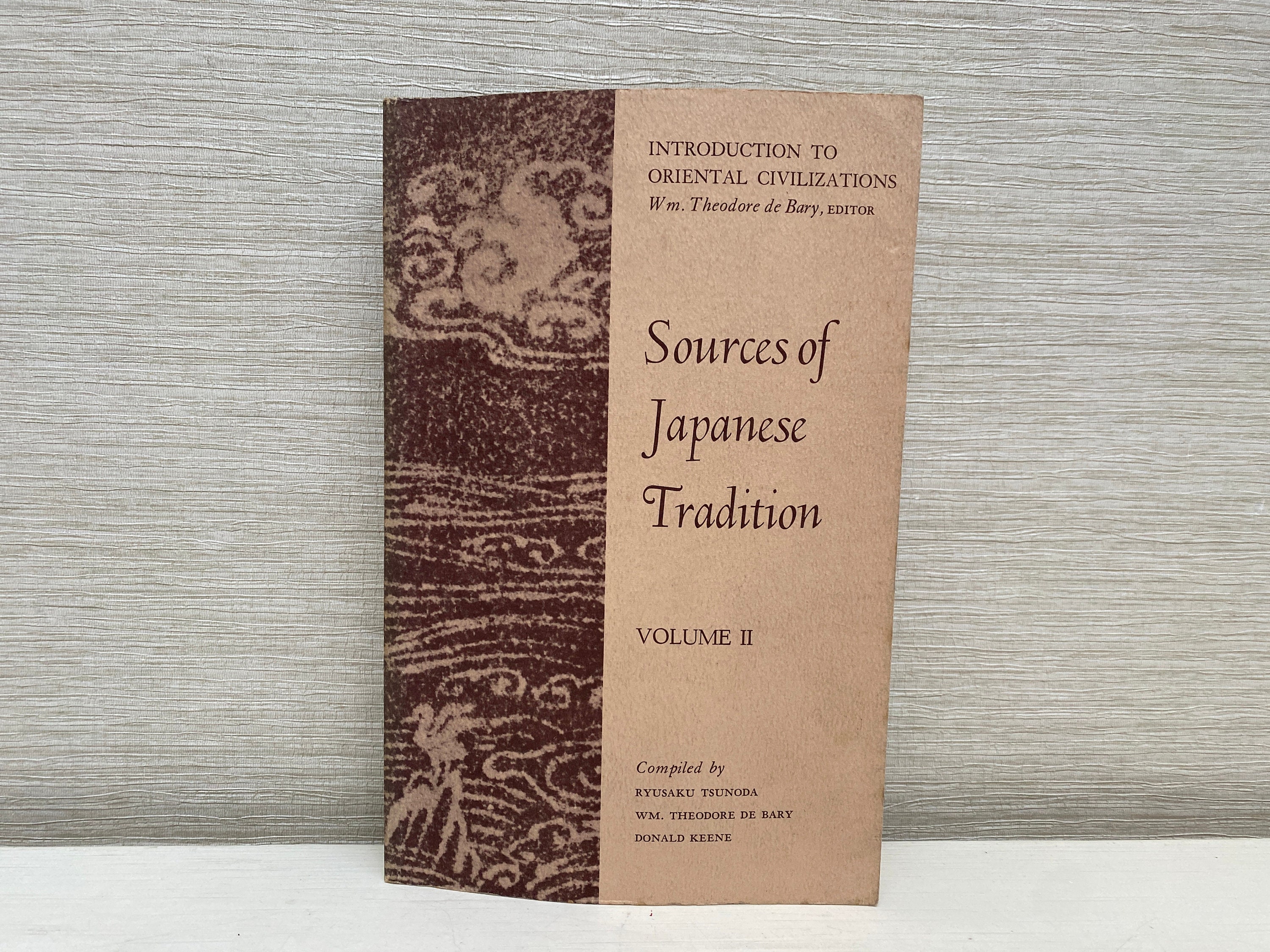 Sources of Japanese Tradition Volumes  2 De Bary Tsunoda Keene 1964 Paperback Books