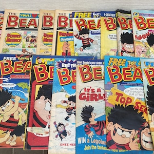 Magazines vintage Beano à partir des années 1980 - Vendus séparément