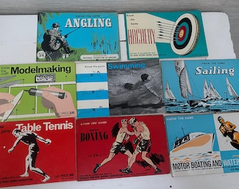 Know the Game  / Craft Vintage Paperbacks  1950/60s - Sold Seperately