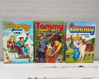 Tammy Vintage Hardback Annuals 1970/80s - Sold Individually