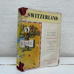 Kummerly & Frey Switzerland Vintage Hardback Book by Dore Ogrizek and J G Rufenacht Illustrated