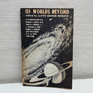 Of Worlds Beyond Edited by Lloyd Arthur Eshbach Vintage Paperback Book 1964 Advent Publishers