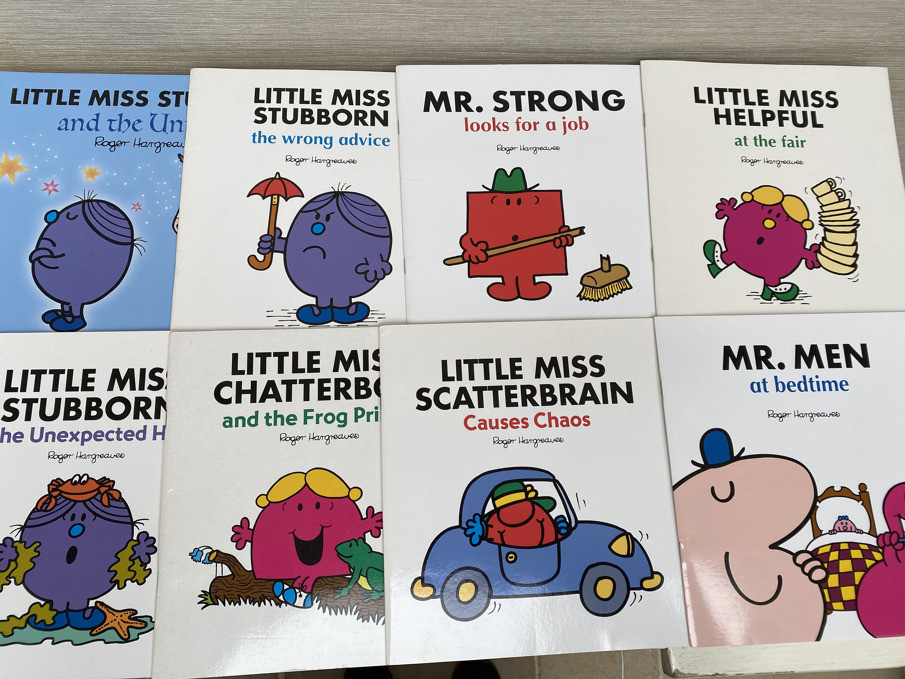 Large Format Mr Men Little Miss Paperback Books by Roger