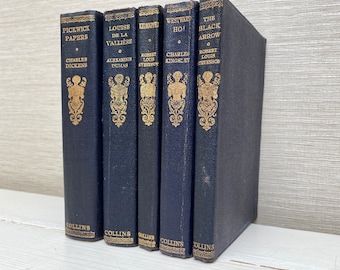 Vintage Collins Leatherette Pocket Books 1920/30s Library of Classics - Various Titles Sold Individually