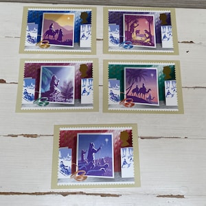 Cartões postais do Royal Mail Stamp - Natal de 1988
