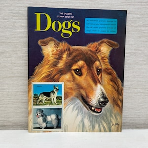 The Golden Stamp Book of Dogs 1967 Paperback Book Unused - Dean and Sons