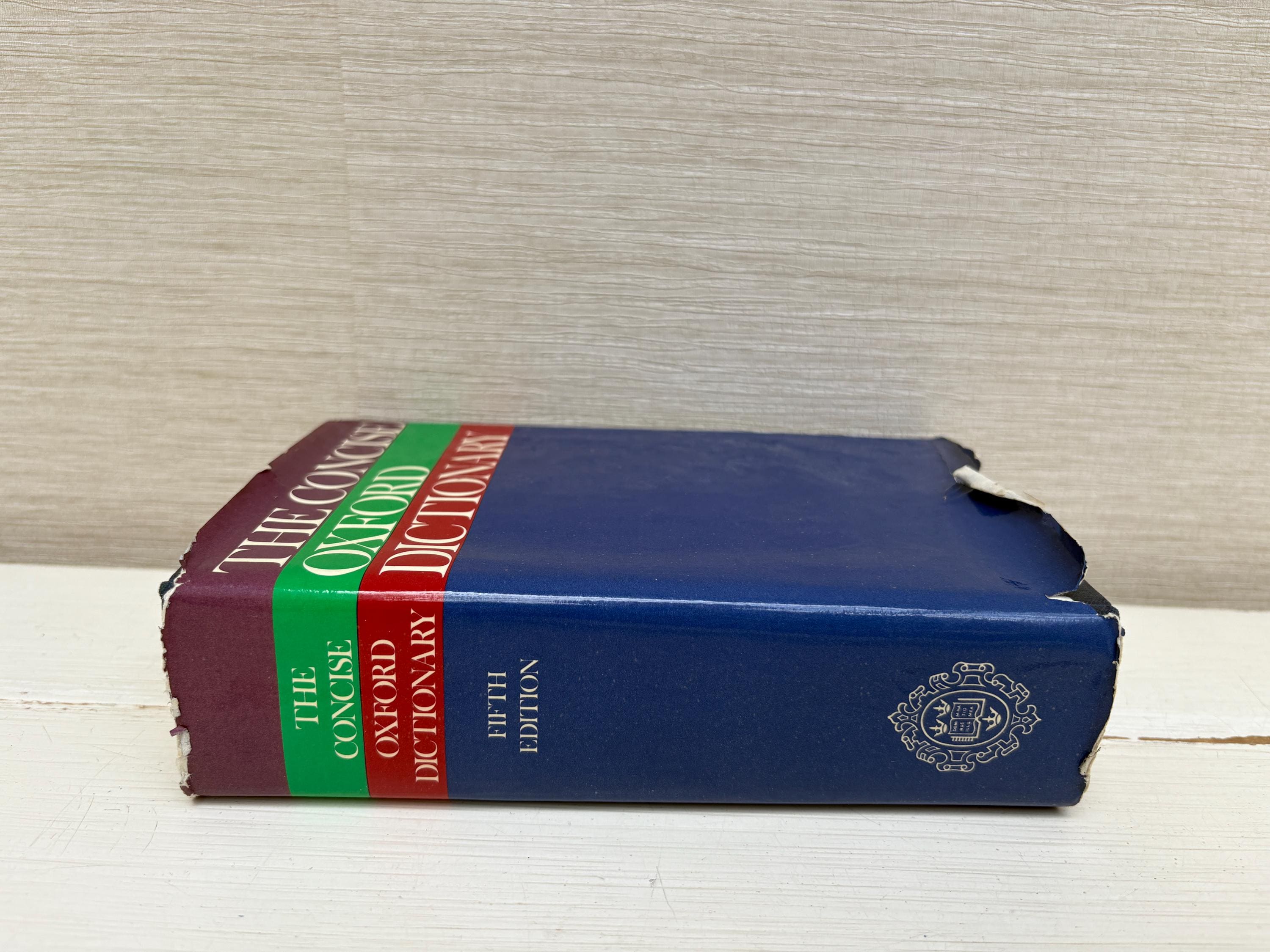 The Concise Oxford Dictionary 1972 Fifth Edition Hardback Book