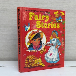 My Wonderful World of Fairy Stories Children&#39;s Vintage Hardback Book Brown Watson 1980
