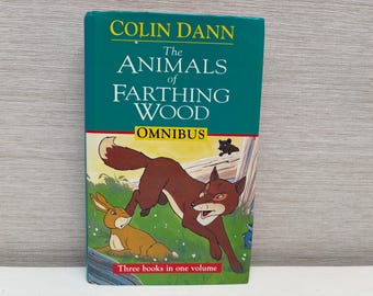 Los animales de Farthing Wood Omnibus de Colin Dann Libro de tapa dura Vintage 1994 Hutchinson En las garras del invierno, Fox's Feud, Fox Cub Bold