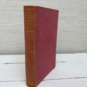 Everymans Library 1925 - Lives of the English Poets Vol 2 - Samuel Johnson