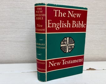 La Nueva Biblia Inglesa Nuevo Testamento Oxford Cambridge University Press Libro de tapa dura vintage 1961