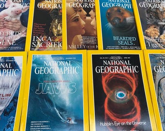 National Geographic Magazines VINTAGE 1990s - Sold Separately