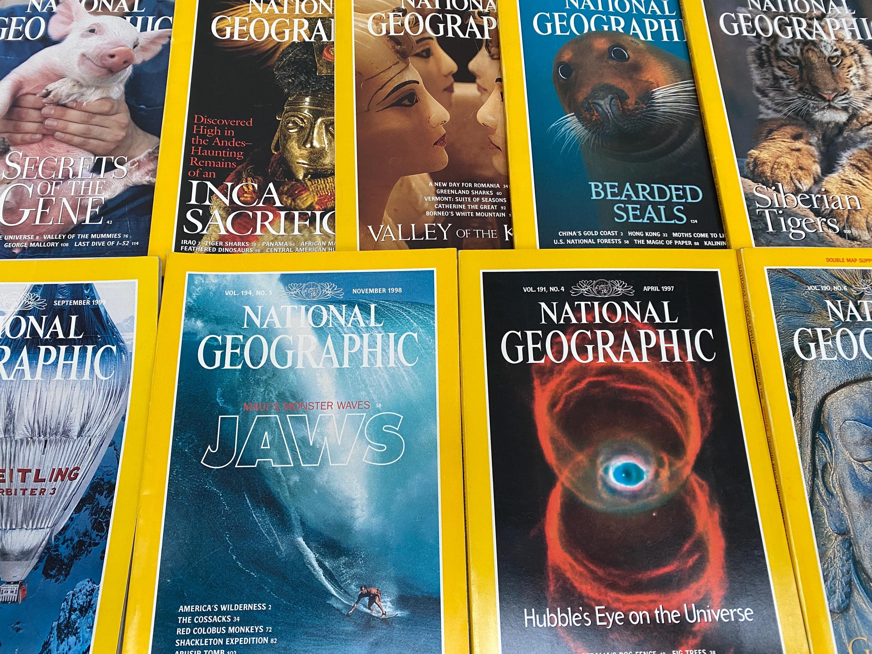 1990's National Geographic Magazines VINTAGE - Sold Separately - Etsy