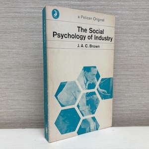 The Social Psychology of Industry by j A C Brown Pelican Paperback Book Vintage 1970