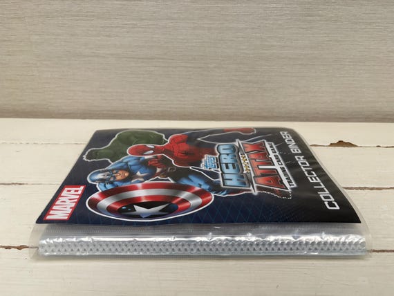 Topps Marvel Hero Attax Trading Cards Collector Binder With 124