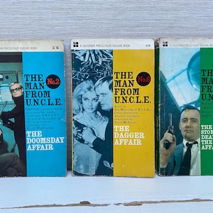 The Man From Uncle Souvenir Press Paperback Books Vintage 1960s - Various Titles Sold Individually