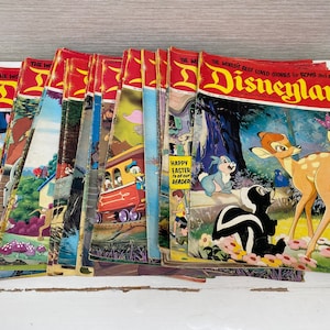 Disneyland 1970s Childrens Vintage Comics / Magazines Numbers 6 - 66 - Sold Seperately