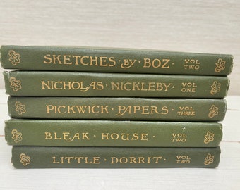 Charles Dickens Antique Books 1899 J M Dent The Temple Edition - Sold Seperately - Various Titles