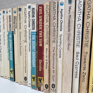 Vintage Murder Mystery Thriller-paperbacks van Agatha Christie uit de jaren 50 tot nu toe - apart verkrijgbaar