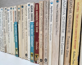 Agatha Christie 1950s to Date Vintage Murder Mystery Thriller Paperbacks - Sold Separately