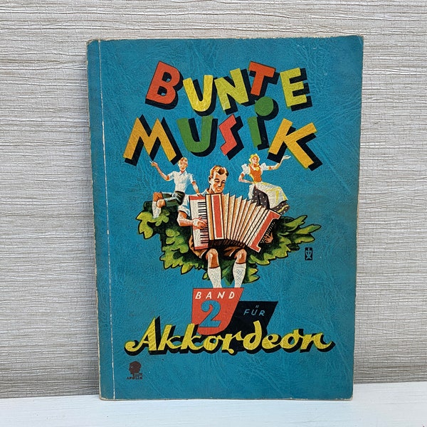 Bunte Musik, Band 2 Vintage Paperback Song Music Book in German