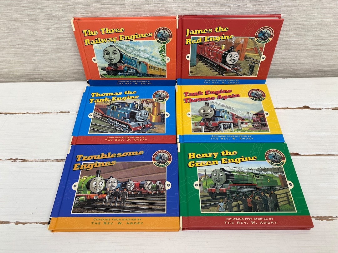 Vintage 1998 Thomas the Tank Engine Hardback Book Box Set of 6 Books ...