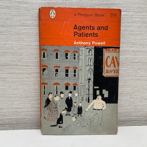 Agenten en patiënten door Anthony Powell Vintage 1962 eerste Penguin Paperback boek