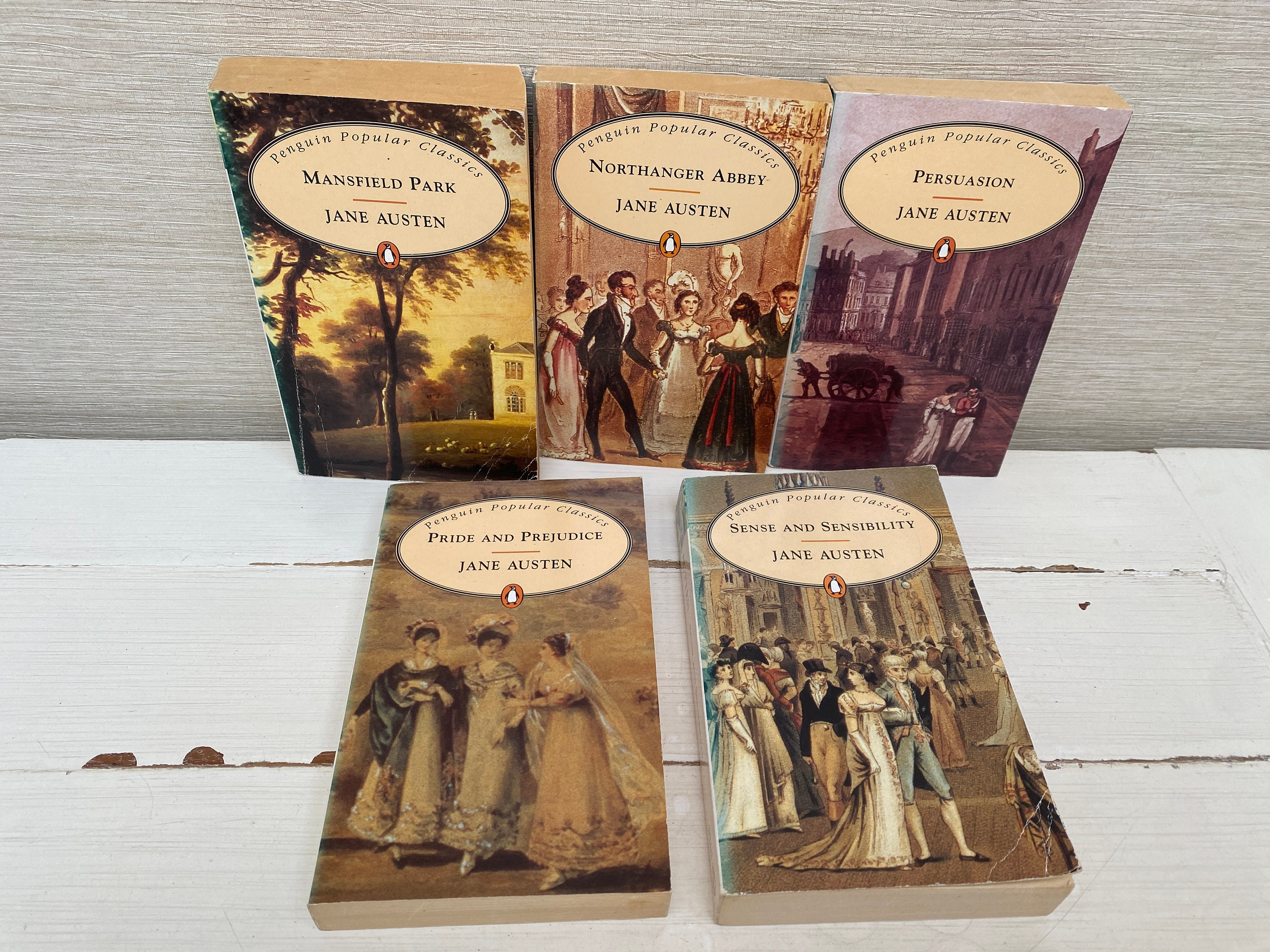 Jane Austen Paperback Set of Five Book Vintage 1994 - Penguin