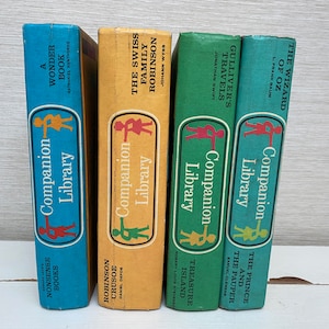 Companion Library Childrens Classics Double Hardcover Books 1960s - Sold Individually