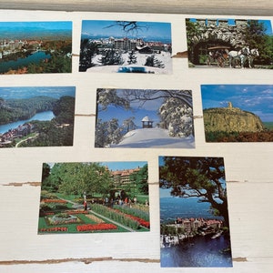 1970s /80s Vintage Postcards Lake Mohonk New York State USA - Selezione di 8