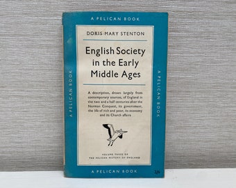 La sociedad inglesa en la Alta Edad Media por Doris Mary Stenton Vintage Pelican Tapa blanda 1951