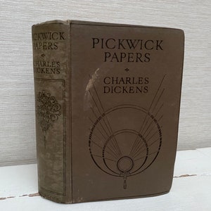 Pickwick Papers di Charles Dickens Ward Lock & Co Libro vintage con copertina rigida