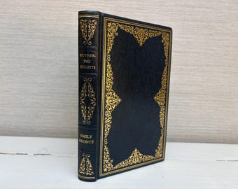 Wuthering Heights by Emily Bronte Illustrated Hardback Vintage Heron Books 1966 Faux Leather