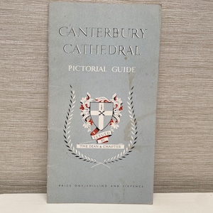 Canterbury Kathedrale Bildnerführer c1950er Jahre Broschüre