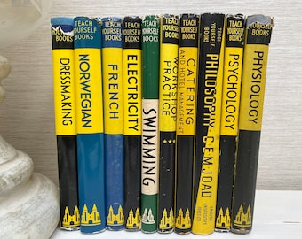 Teach Yourself 1950/60sVintage Hardback Books English Universities Press - Various Titles Sold Separately