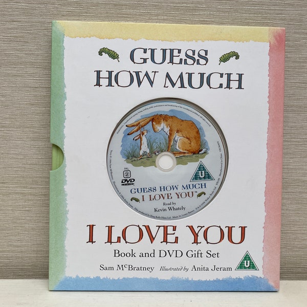 Guess How Much I Love You By Sam McBratney  Illustrated by Anita Jeram Book and DVD Gift Set 1994