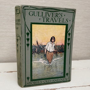 Gullivers Travels In Lilliput and Brobdingnag Antique Hardback Book - Blackie & Son Ltd