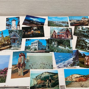 1970s /80s Vintage Postcards USA Marthas Vinyard- Selection of 19