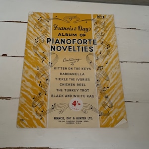 Francis and Days Album of Pianoforte Novelties 1921 Vintage Sheet Music